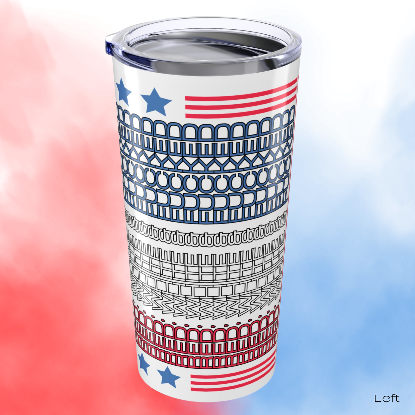 Red White and Fucked Secret Message Tumbler - Patriotic Hidden Swear Word Mug - 4th of July Gift by LogueJunction