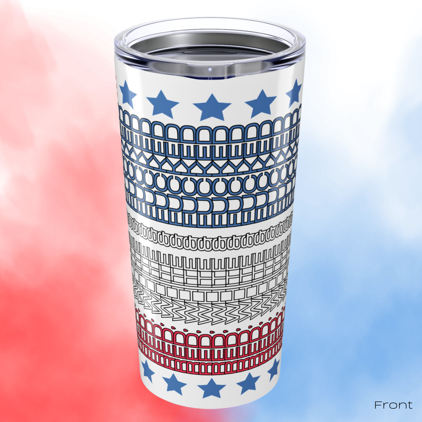 Red White and Fucked Secret Message Tumbler - Patriotic Hidden Swear Word Mug - 4th of July Gift by LogueJunction