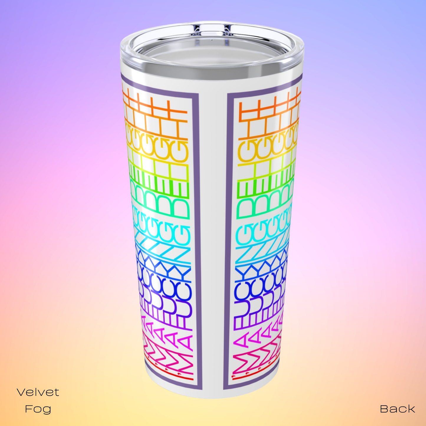 I'm a Fucking Delight Secret Message Tumbler - Hidden Swear Word Cup - Gift for Pride Month by LogueJunction