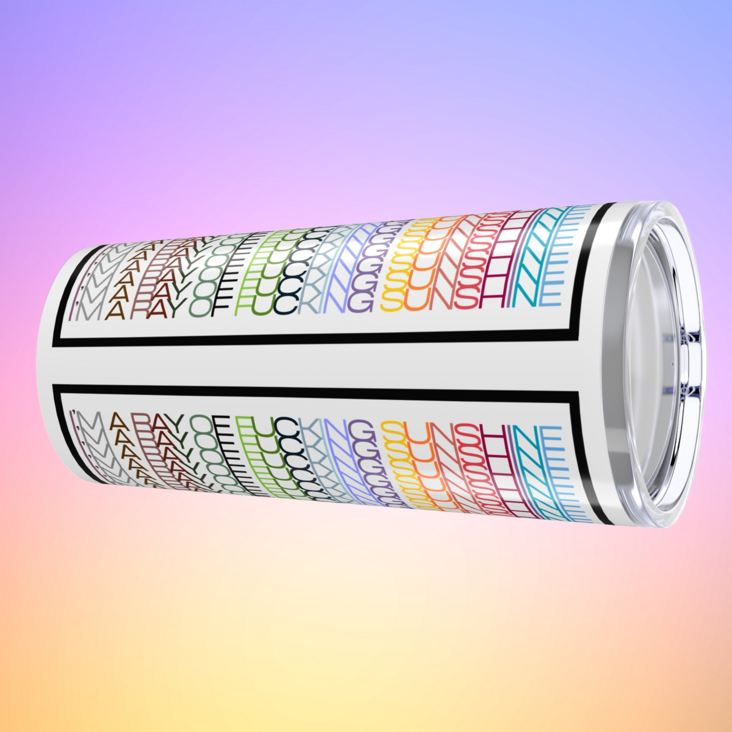 Subtle Profanity Tumbler - I'm a Ray of Fucking Sunshine - Hidden Message Travel Mug by LogueJunction