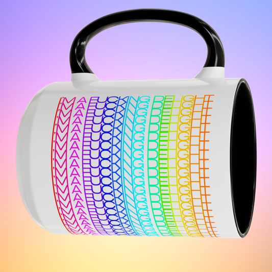 I'm a Fucking Delight Mug - Subtle Profanity Rainbow Cup - Funny Hidden Message Affirmation Gift by LogueJunction