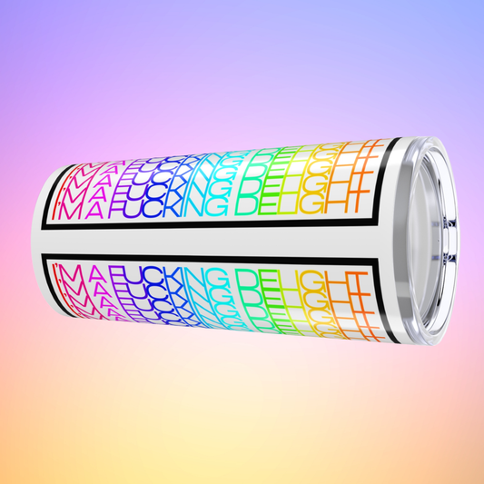 I'm a Fucking Delight Secret Message Tumbler - Hidden Swear Word Cup - Gift for Pride Month by LogueJunction