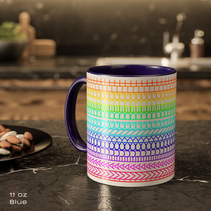 I'm a Fucking Delight Mug - Subtle Profanity Rainbow Cup - Funny Hidden Message Affirmation Gift by LogueJunction