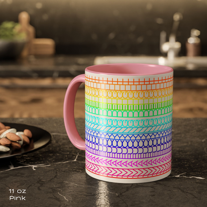 I'm a Fucking Delight Mug - Subtle Profanity Rainbow Cup - Funny Hidden Message Affirmation Gift by LogueJunction