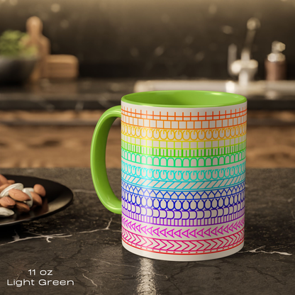 I'm a Fucking Delight Mug - Subtle Profanity Rainbow Cup - Funny Hidden Message Affirmation Gift by LogueJunction