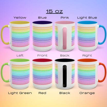I'm a Fucking Delight Mug - Subtle Profanity Rainbow Cup - Funny Hidden Message Affirmation Gift by LogueJunction