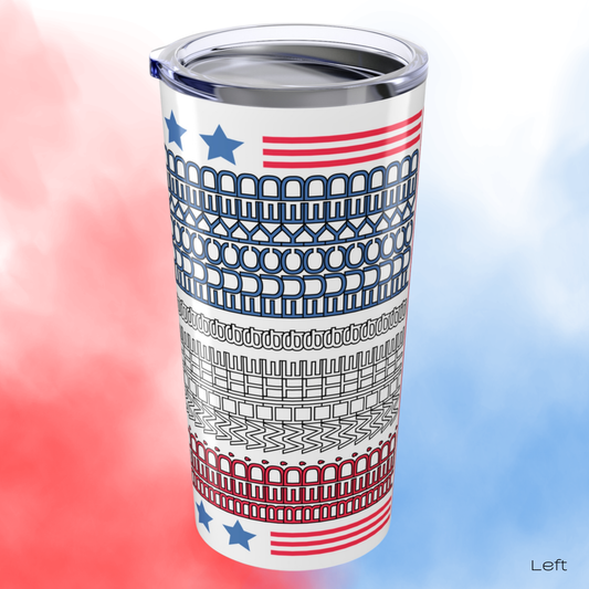 Red White and Fucked Secret Message Tumbler - Patriotic Hidden Swear Word Mug - 4th of July Gift by LogueJunction