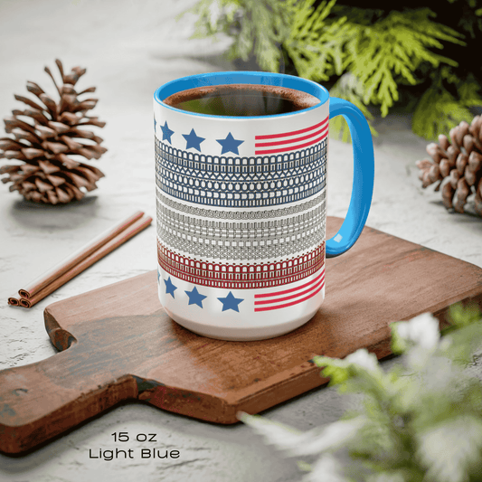 Subtle Political Protest Mug - Red White and Fucked Secret Message Cup - Resistance Gift by LogueJunction