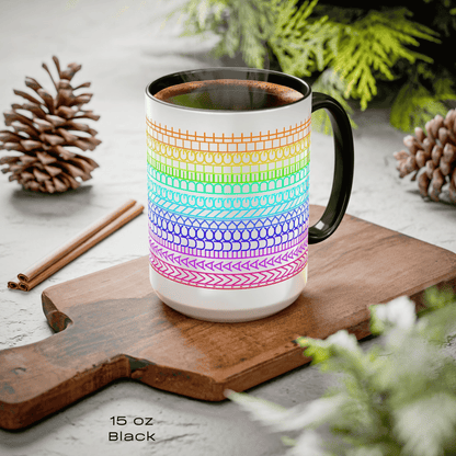 I'm a Fucking Delight Mug - Subtle Profanity Rainbow Cup - Funny Hidden Message Affirmation Gift by LogueJunction
