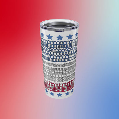 Red White and Fucked Secret Message Tumbler - Patriotic Hidden Swear Word Mug - 4th of July Gift by LogueJunction