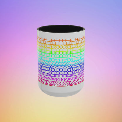 I'm a Fucking Delight Mug - Subtle Profanity Rainbow Cup - Funny Hidden Message Affirmation Gift by LogueJunction