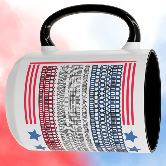 Subtle Political Protest Mug - Red White and Fucked Secret Message Cup - Resistance Gift by LogueJunction